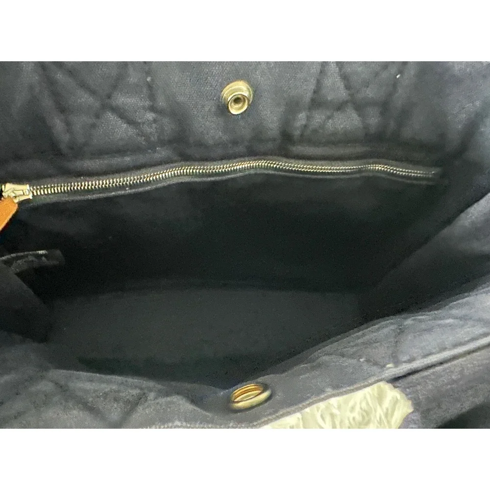 Hermès Deauville PM Canvas Navy Tote Bag Handbag